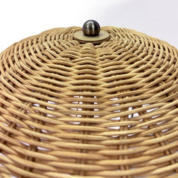 Stehleuchte VIREO - Rattan / Eisen - 1-flammig