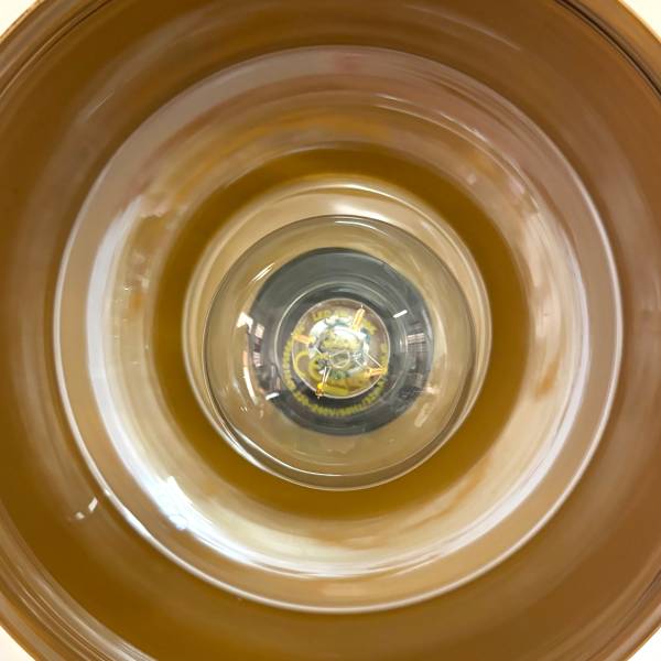 Pendelleuchte KAVON breit - Farbglas / Eisen - 1-flammig