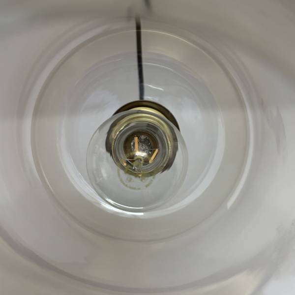 Pendelleuchte Zevro Zylinderschirm - Farbglas / Eisen - 1-flammig