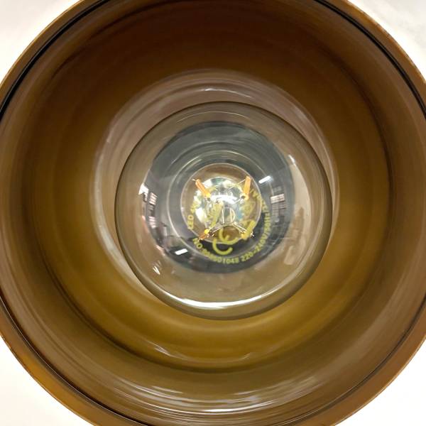 Pendelleuchte KAVON zylindrisch - Farbglas / Eisen - 1-flammig