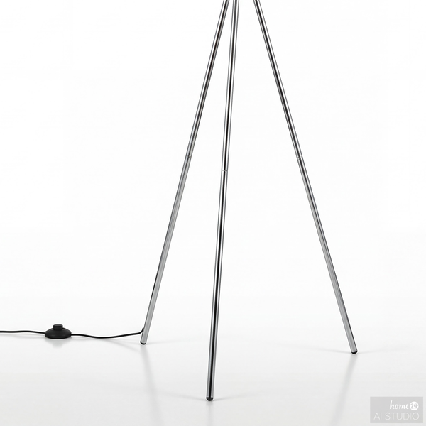 Stehleuchte INSO - Eisen / Aluminium - 1-flammig - Chrom