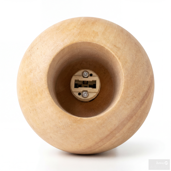 Pendelleuchte FARIN - Pinie massiv / Eisen - 1-flammig - Beige
