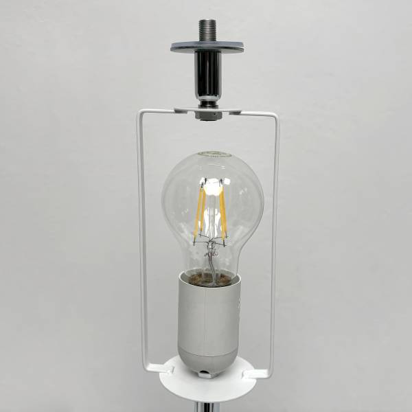 Tischleuchte Belux - Milchglas / Eisen - 1-flammig