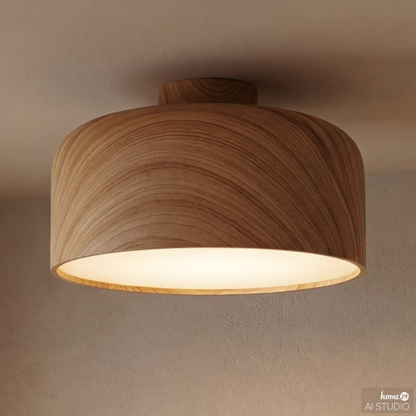 Deckenleuchte Groma - Eisen - 1-flammig - Beige