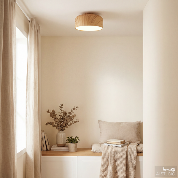 Deckenleuchte Groma - Eisen - 1-flammig - Beige