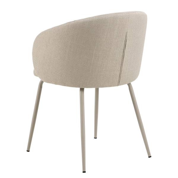 Armlehnenstuhl Skallo 2er-Set - Beige