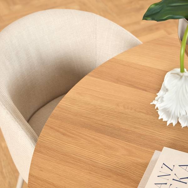 Armlehnenstuhl Skallo 2er-Set - Beige