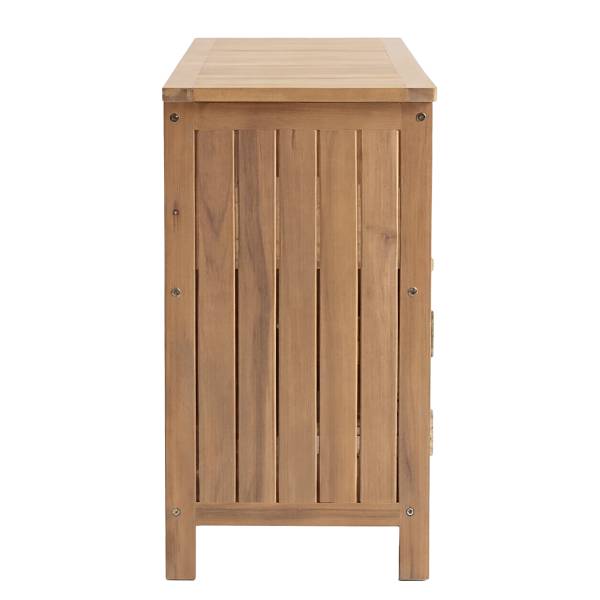 Gartenschrank Alno mit offener Ablage - Akazie massiv