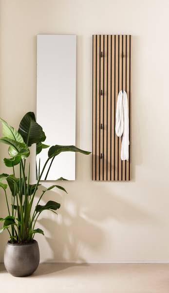 Garderobenpaneel Ryker - Eiche Dekor / Schwarz