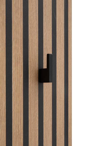 Garderobenpaneel Ryker - Eiche Dekor / Schwarz