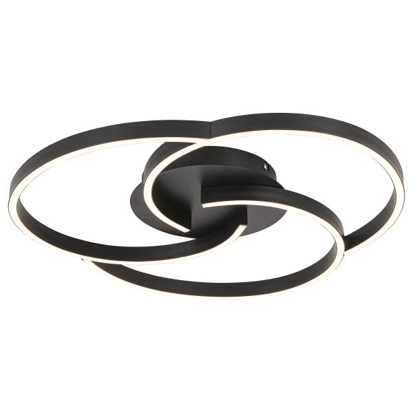 LED-Deckenleuchte Kerstin - Aluminium - Schwarz
