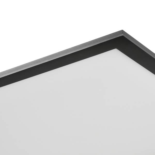 LED-Deckenleuchte Flight - Aluminium - Schwarz - 45 x 45 cm