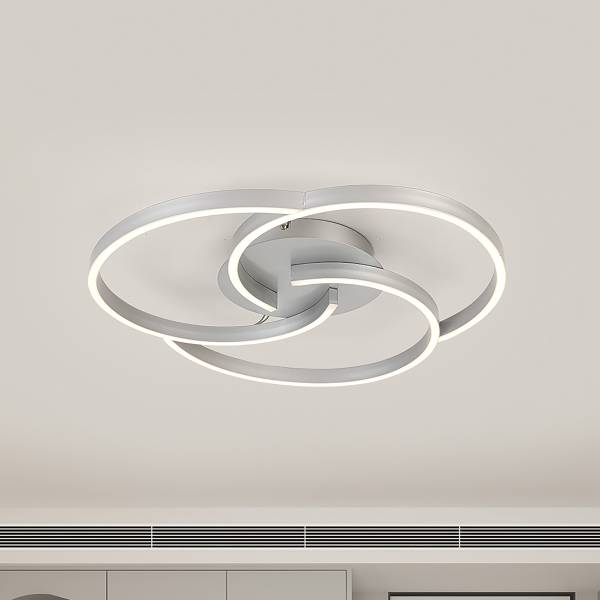 LED-Deckenleuchte Kerstin - Aluminium - Silber