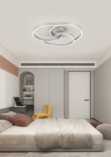 LED-Deckenleuchte Kerstin - Aluminium - Silber