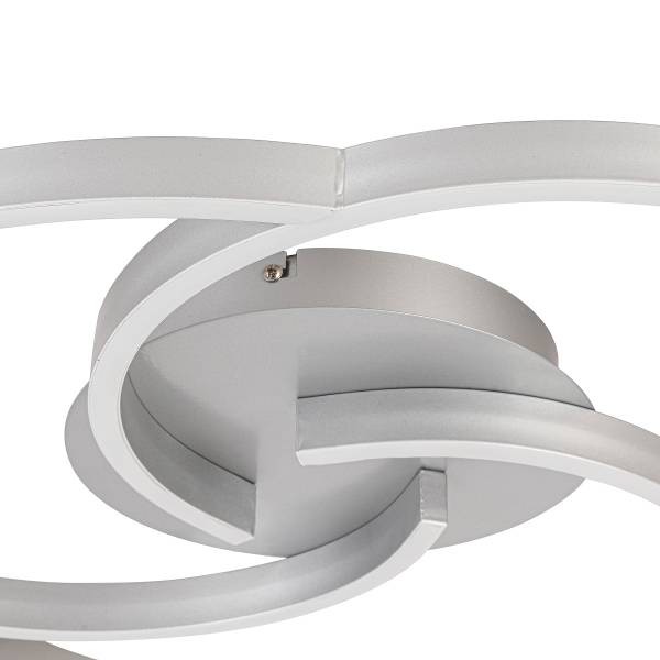LED-Deckenleuchte Kerstin - Aluminium - Silber