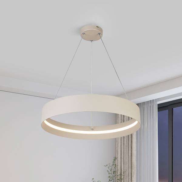 LED-Pendelleuchte Teresa - Eisen - Beige