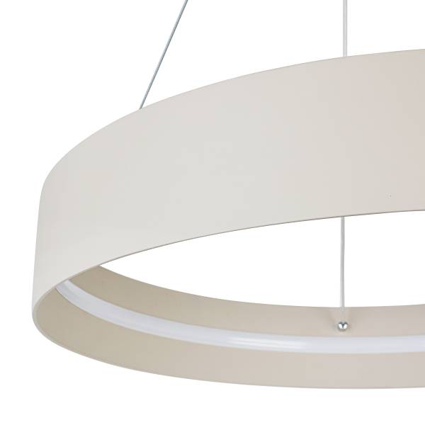 LED-Pendelleuchte Teresa - Eisen - Beige