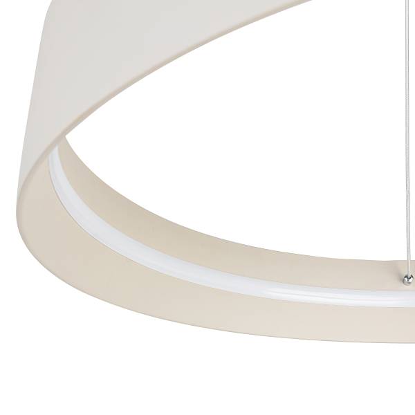 LED-Pendelleuchte Teresa - Eisen - Beige
