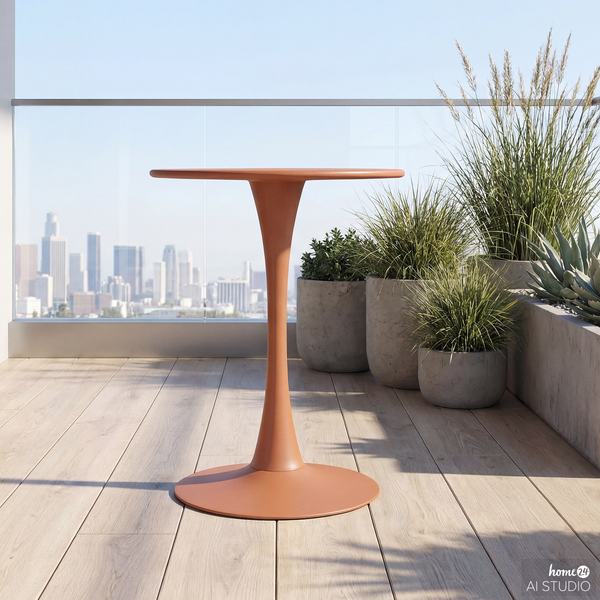 Gartentisch Vireo - Stahl - Terracotta