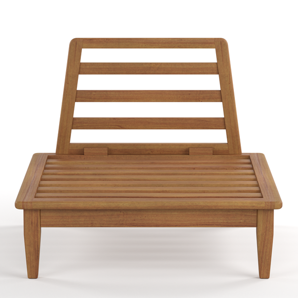 Modul-Loungesessel Livaro - Akazie massiv / Webstoff - Akazie Braun / Creme