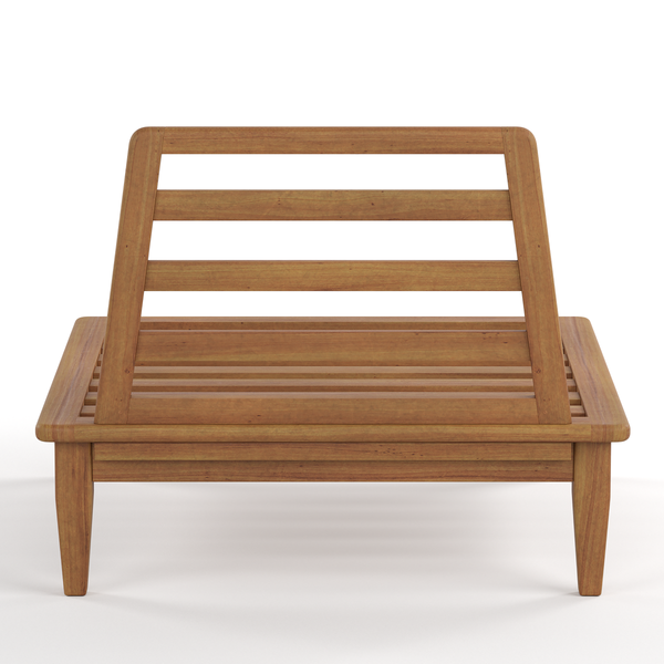 Modul-Loungesessel Livaro - Akazie massiv / Webstoff - Akazie Braun / Creme