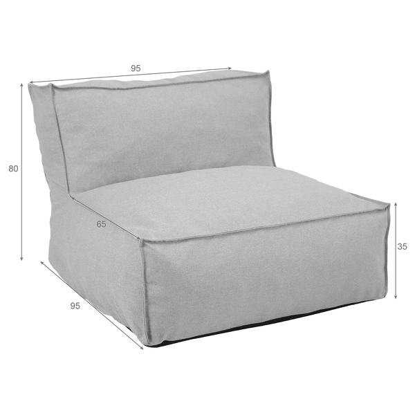Modul-Sesselelement Baya - Olefin - Beige