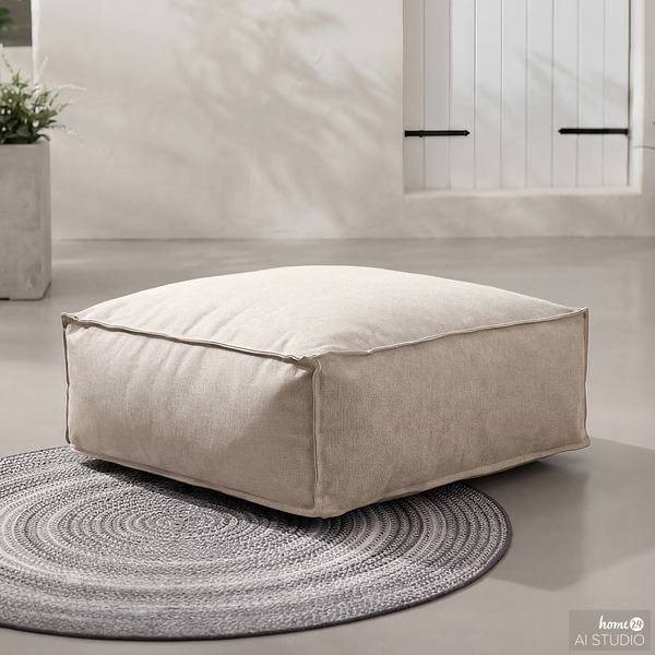 Modul-Hockerelement Baya - Olefin - Beige