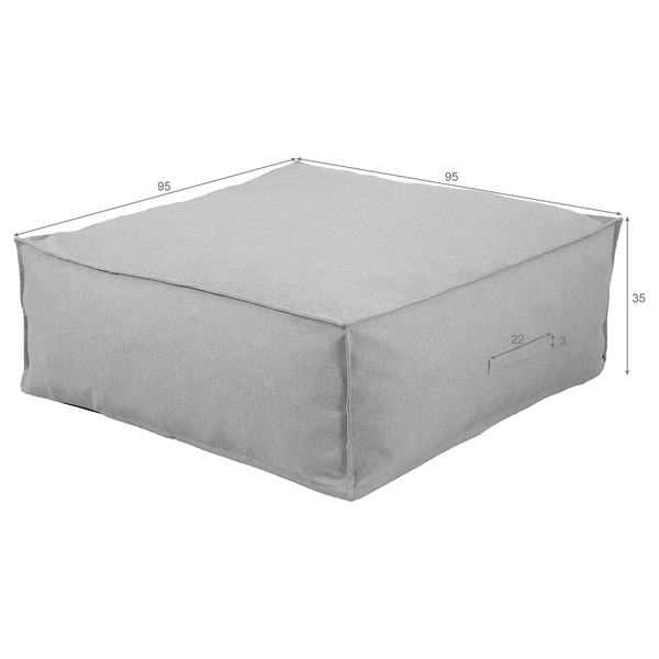 Modul-Hockerelement Baya - Olefin - Beige