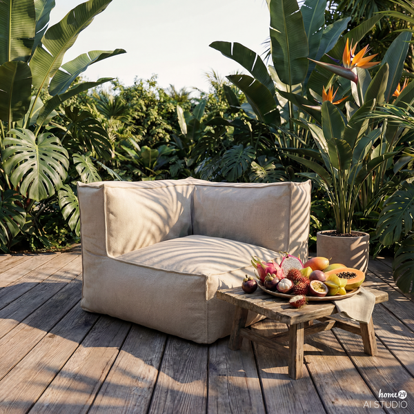 Modul-Eckelement Baya - Olefin - Beige