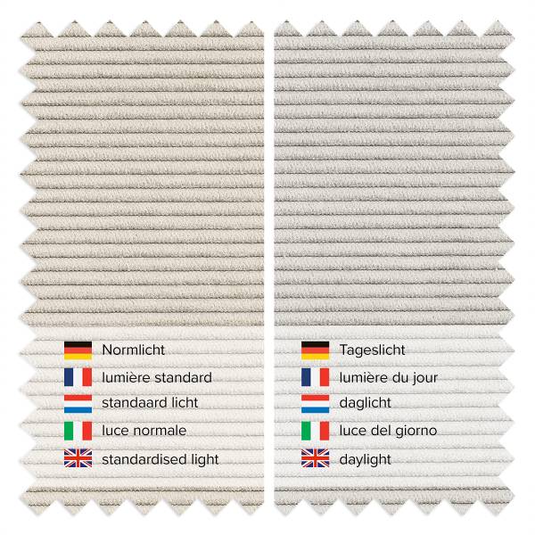 XL-Loungekissen HUDSON 2er-Set - Cordstoff Snor: Beige