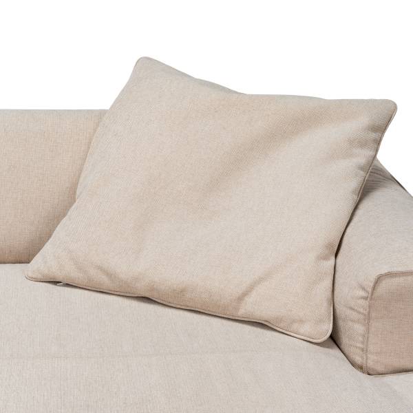 XL-Loungekissen HUDSON 2er-Set - Webstoff Saia: Beige