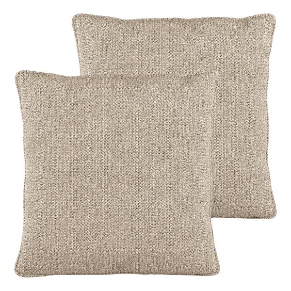 XL-Loungekissen HUDSON 2er-Set - Webstoff Amaris: Beige