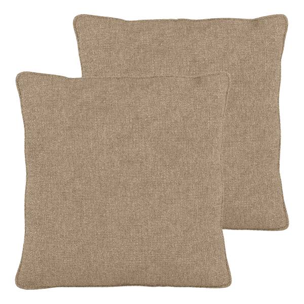 XL-Loungekissen HUDSON 2er-Set - Bouclé Stoff Helay: Beige