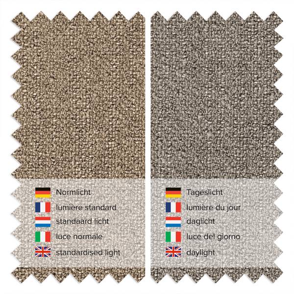 XL-Loungekissen HUDSON 2er-Set - Bouclé Stoff Helay: Beige