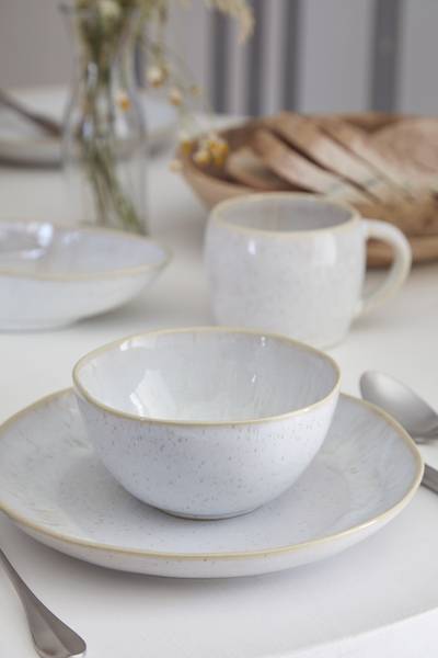 Speiseteller Eivissa 6er-Set - Steinzeug - Sand / Beige