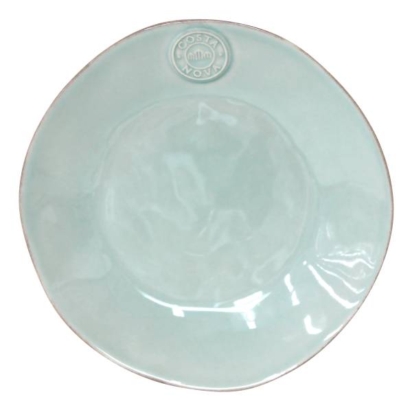 Speiseteller Nova 6er Set - Steinzeug - Türkis - Durchmesser: 21 cm