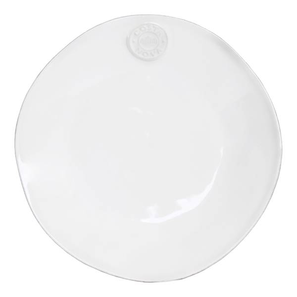 Speiseteller Nova 6er Set - Steinzeug - Weiß - Durchmesser: 21 cm