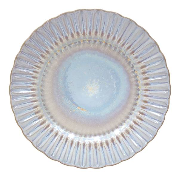 Speiseteller Cristal 6er Set - Steinzeug - Weiß / Sand - Weiß / Sand