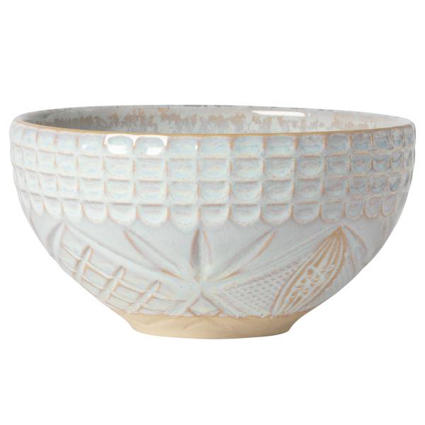 Müslischale Cristal 6er Set - Steinzeug - Weiß / Sand - Weiß / Sand