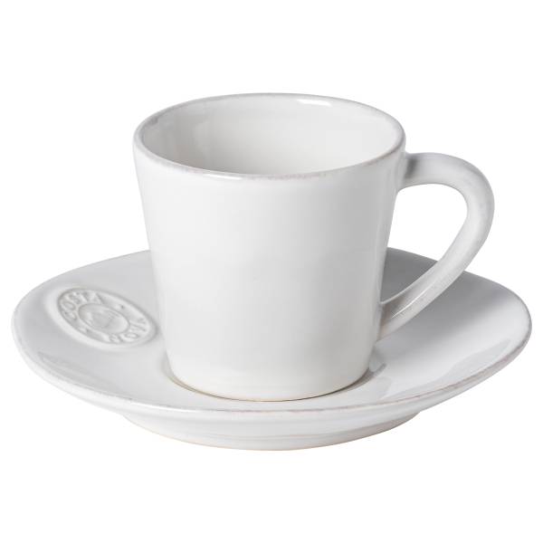 Teetasse Nova 12-teilig - Steinzeug - Weiß