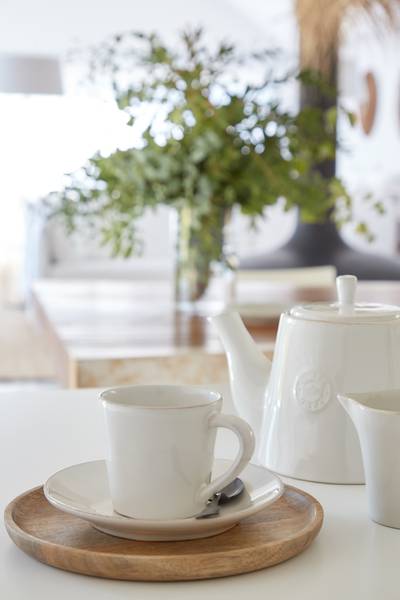 Teetasse Nova 12-teilig - Steinzeug - Weiß