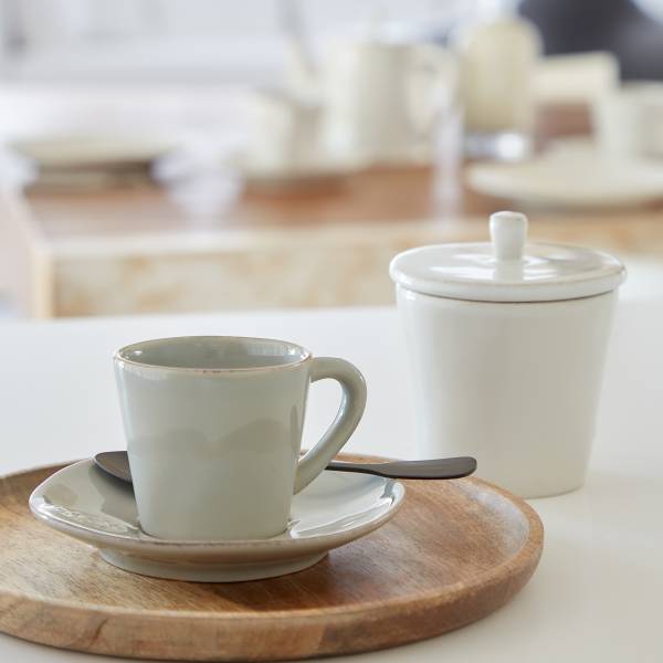 Espressotasse Nova 12-teilig - Steinzeug - Sand