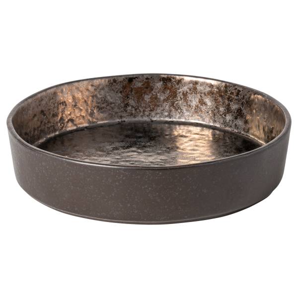 Suppenteller Lagoa 6er Set - Steinzeug - Dunkelbraun - Durchmesser: 20 cm