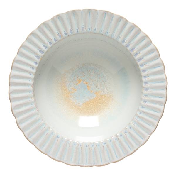 Suppenteller Cristal 6er Set - Steinzeug - Weiß / Sand - Weiß / Sand
