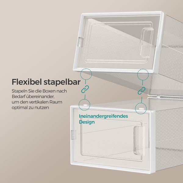 Schuhbox Patham 18er-Set - Transparent