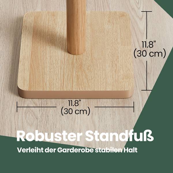Massiver Garderobenständer Bhelsi - Gummibaum