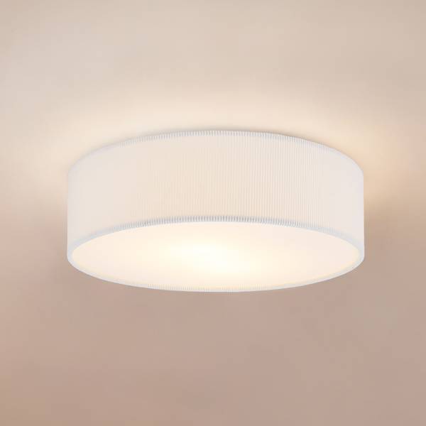 Deckenleuchte Berby - Gusseisen / Samt - Beige - 2-flammig