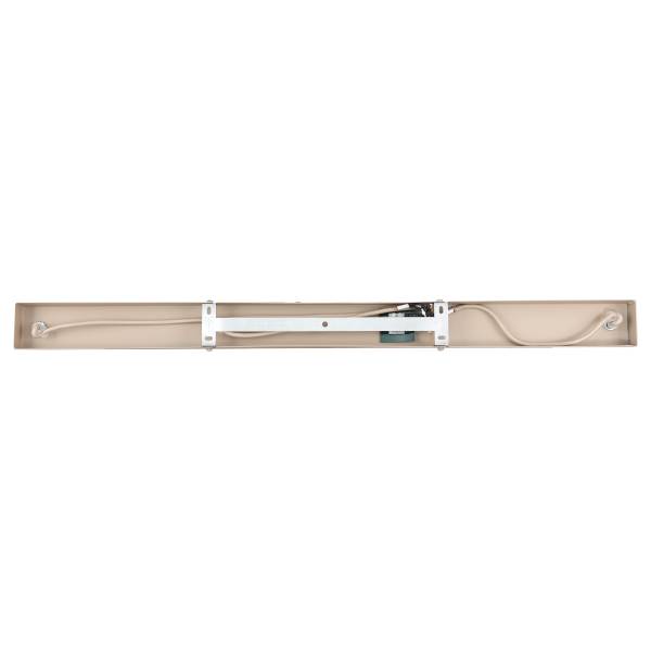 Pendelleuchte Bilman - Gusseisen / Klarglas - Beige - 4-flammig