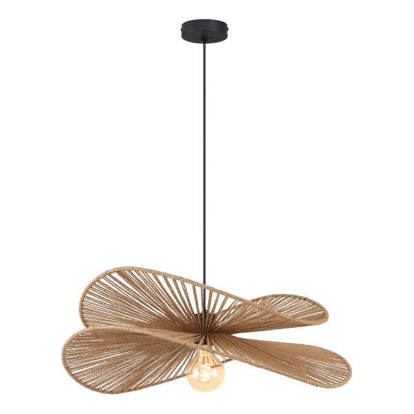 Pendelleuchte Fulger - Gusseisen / Papier - Natur - 1-flammig
