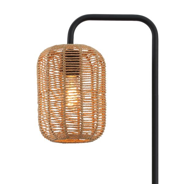 Stehleuchte Husley - Gusseisen / Papier - Natur - 1-flammig
